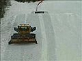Jump over snowcat snowboarding | BahVideo.com