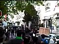 Protest in Paris against execution of five  | BahVideo.com