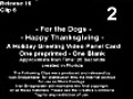 Stock Footage - For the Dogs - Happy Thanksgiving 2007  | BahVideo.com