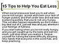 The Universal Weight Loss Diet - 15 Tips to Help You Eat Les | BahVideo.com