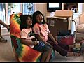Jenna and her friend Maria in Jenna s new chair | BahVideo.com