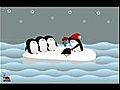 Funny Merry Christmas Animated Penguin Santa Free Greeting E-cards LadyBugEcards com | BahVideo.com