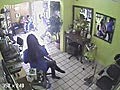 Armed Robbery At Hair Salon CCTV  | BahVideo.com