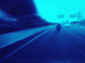 Timelapse blurred driving Loopable Blue  | BahVideo.com