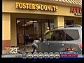 Van Slams Into Doughnut Shop | BahVideo.com