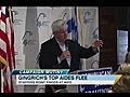 Newt Gingrich 2012 Campaign Implosion Top Aides Leave En Masse | BahVideo.com