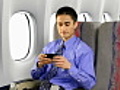 Airplane Passenger Texting | BahVideo.com