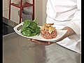 Tartare de boeuf au basilic et crumble au parmesan Parmigiano Reggiano | BahVideo.com