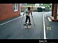 Paraplegic Kid Does Amazing Skateboard Trick | BahVideo.com