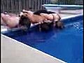 Three girls one pool | BahVideo.com