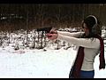 Cute girl fires glock 17 | BahVideo.com