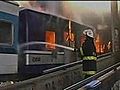 Passengers set fire to trains in Argentina | BahVideo.com