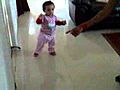 Gayatri Walking for the First Time  | BahVideo.com