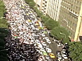 Aerials of Moussavi rally | BahVideo.com