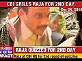 2G scam CBI grills A Raja for 2nd day | BahVideo.com