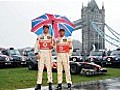 McLaren drivers brave torrential rain before  | BahVideo.com