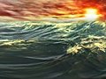 1078 Tropical Ocean Waves Sunset Stock Footage | BahVideo.com