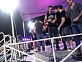 Boys like girls trying to not get trampled by fans | BahVideo.com