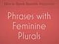 Learn Spanish Phrases with Feminine Plurals | BahVideo.com