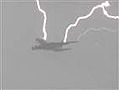 Lightning striking plane caught on camera | BahVideo.com