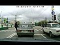 Guy Just Randomly Kicks A Car | BahVideo.com
