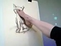 Drawing a Kitty with My Foot | BahVideo.com