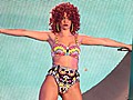 Rihanna Rocks Two-Piece on Stage | BahVideo.com