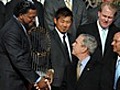Bush honors Boston Red Sox | BahVideo.com