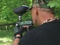 Paintball game in the forest | BahVideo.com