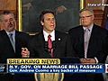 Gov Andrew Cuomo on gay marriage vote | BahVideo.com