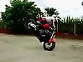 Great trick with motorcycle  | BahVideo.com