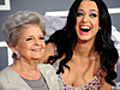 Grammys Katy Perry with her Grandma on the Red Carpet | BahVideo.com