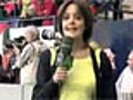 Reporter gets taken out | BahVideo.com