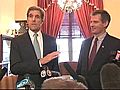 Brown meets with Kerry on Capitol Hill Kerry  | BahVideo.com
