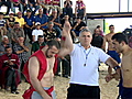 Folk wrestling Georgian style | BahVideo.com