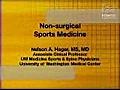 Non-surgical Sports Medicine | BahVideo.com