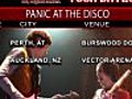 Panic At The Disco August Tour Dates | BahVideo.com