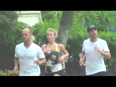 Exklusiv Julianne Hough und Ryan Seacrest trainieren | BahVideo.com