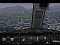 Quality Wings 757 FS2004 Approach Virtual Cockpit Kai Tak  | BahVideo.com