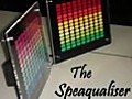Sound Activated Equalizer Electroluminescent Panel in Acrylic Case  | BahVideo.com