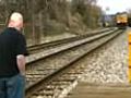 Avoid getting hit by a train | BahVideo.com