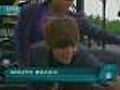 Justin Bieber Croons On South Beach | BahVideo.com