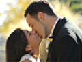 Bride and groom at wedding kiss | BahVideo.com