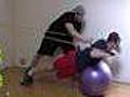 Prone Resistance Tube Stability Ball Shoulder Press Delts | BahVideo.com