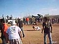 truck jumps over crazy Baja fan | BahVideo.com
