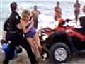 Cop body slams woman on beach | BahVideo.com