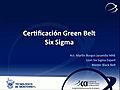 Webinar Certificaci n Green Belt Six Sigma | BahVideo.com