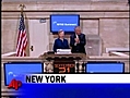 Raw Video Clinton Rings Stock Exchange Bell | BahVideo.com