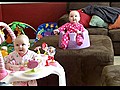 Synchronized Laughing Twins | BahVideo.com