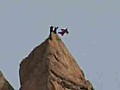 Russian jumps off 3000m high cliff | BahVideo.com